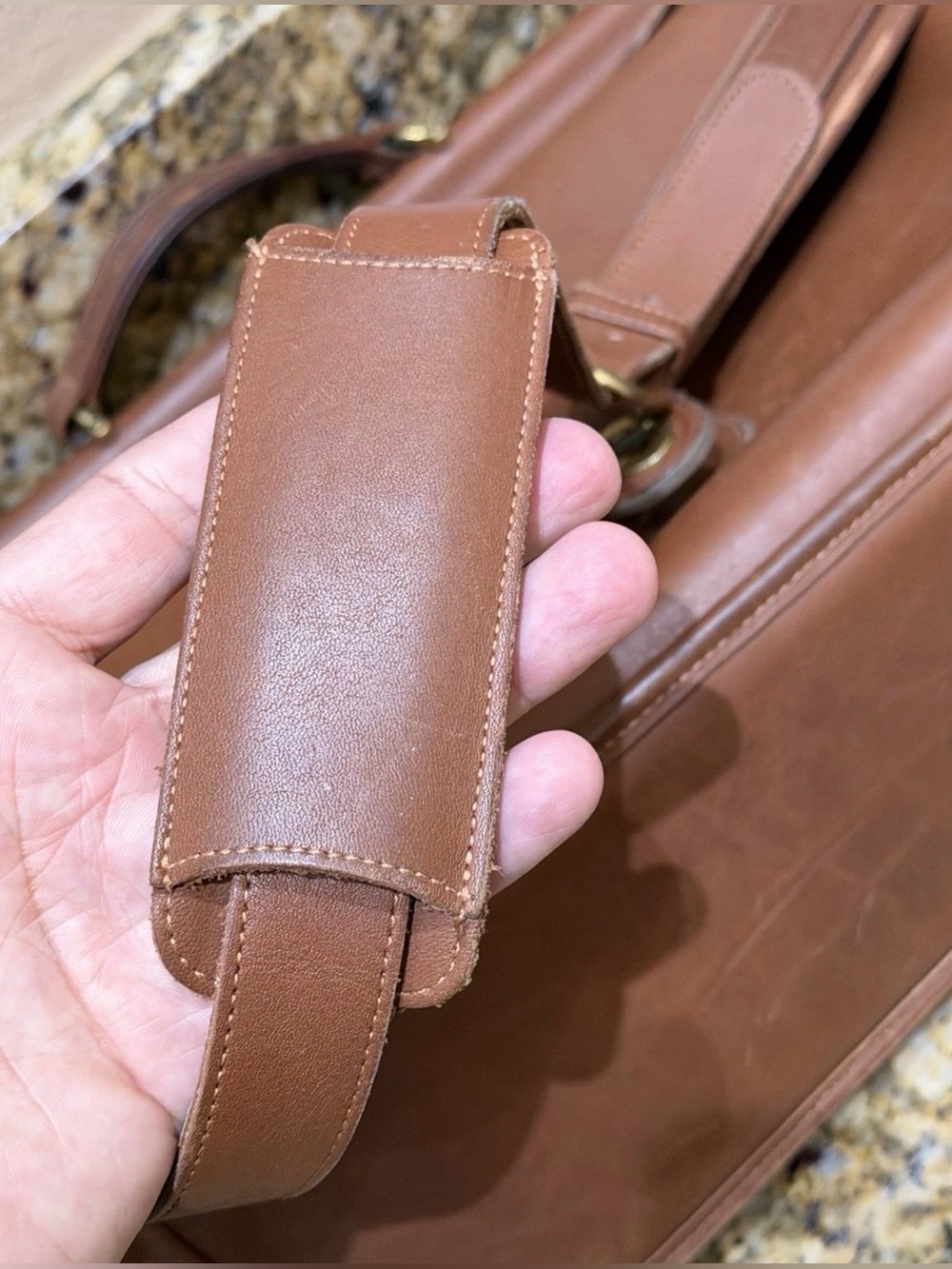 Vintage Coach Messenger Bag Brown Leather Made in USA - Picture 5 of 12